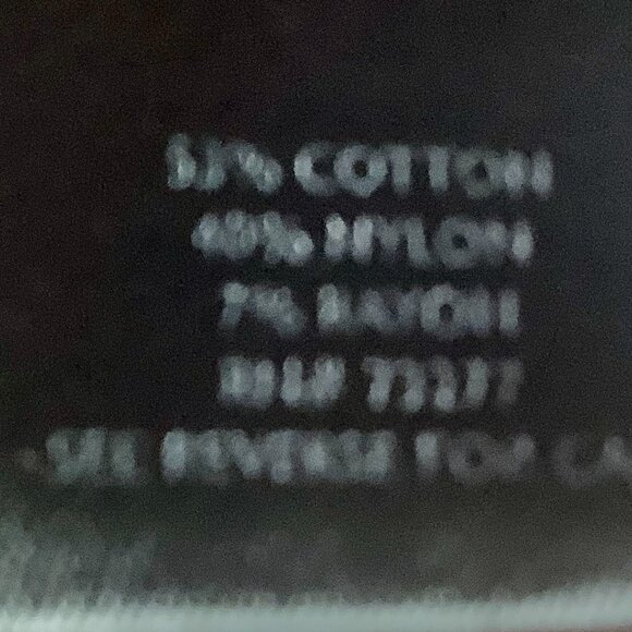 Sweater Asymmetrical White Striped Long Sleeve Cotton Blend Simply Vera Large - Picture 11 of 11